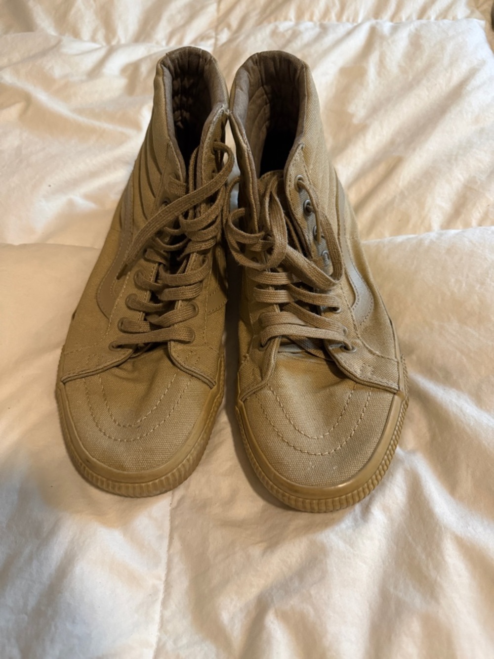 Vans High-Top Sneakers in Tan